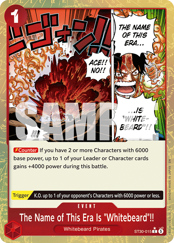 The Name of This Era Is "Whitebeard"!! - One Piece Card Game - MoxLand