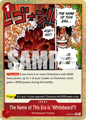 The Name of This Era Is "Whitebeard"!! - One Piece Card Game - MoxLand