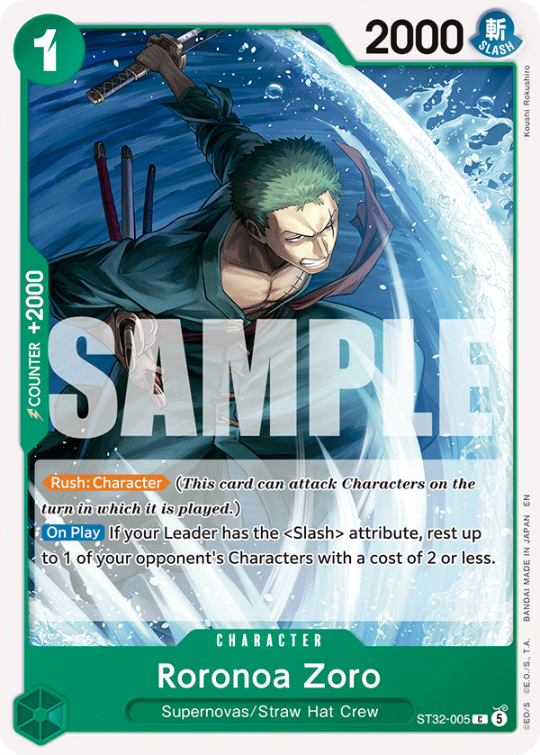 Roronoa Zoro - One Piece Card Game - MoxLand
