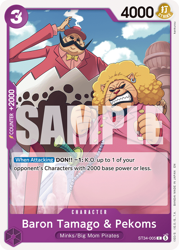 Baron Tamago & Pekoms - One Piece Card Game - MoxLand