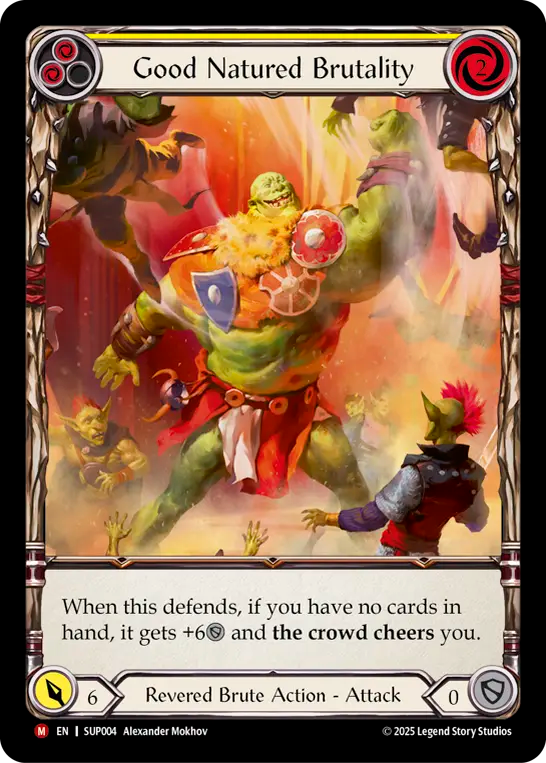 Good Natured Brutality (Yellow) - Flesh and Blood TCG - MoxLand