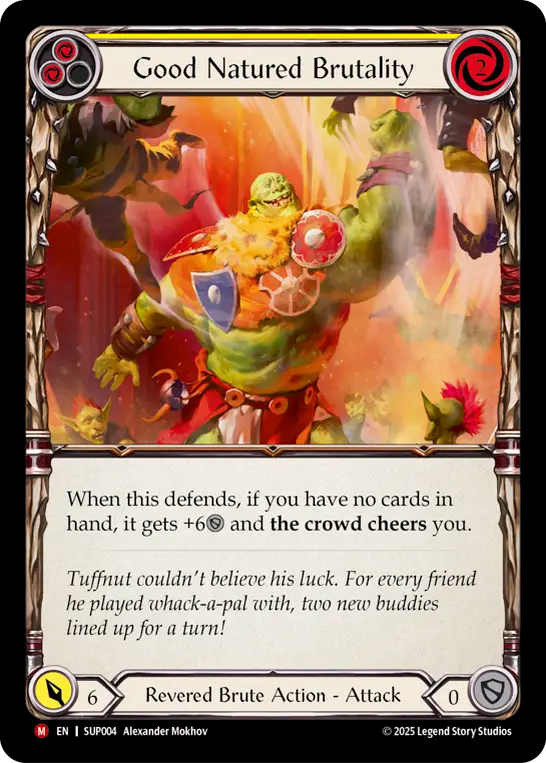 Good Natured Brutality (Yellow) - Flesh and Blood TCG - MoxLand