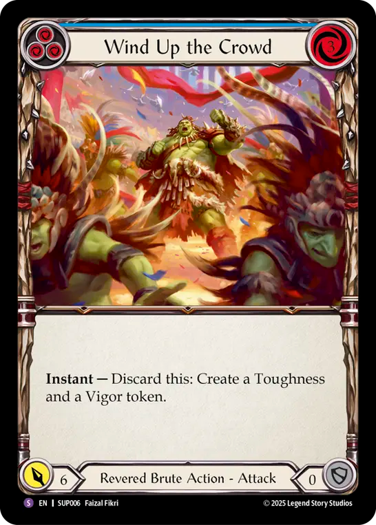 Wind Up the Crowd (Blue) - Flesh and Blood TCG - MoxLand