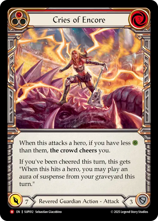 Cries of Encore (Red) - Flesh and Blood TCG - MoxLand