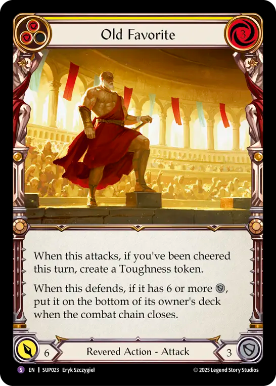 Old Favorite (Yellow) - Flesh and Blood TCG - MoxLand