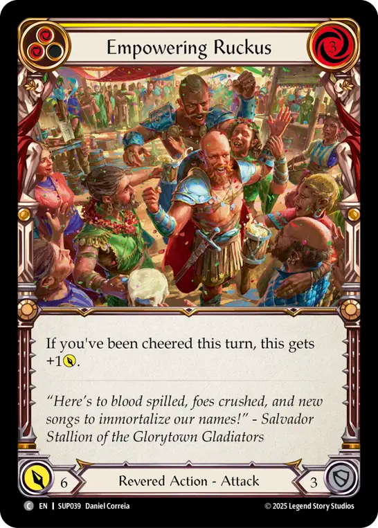 Empowering Ruckus (Yellow) - Flesh and Blood TCG - MoxLand