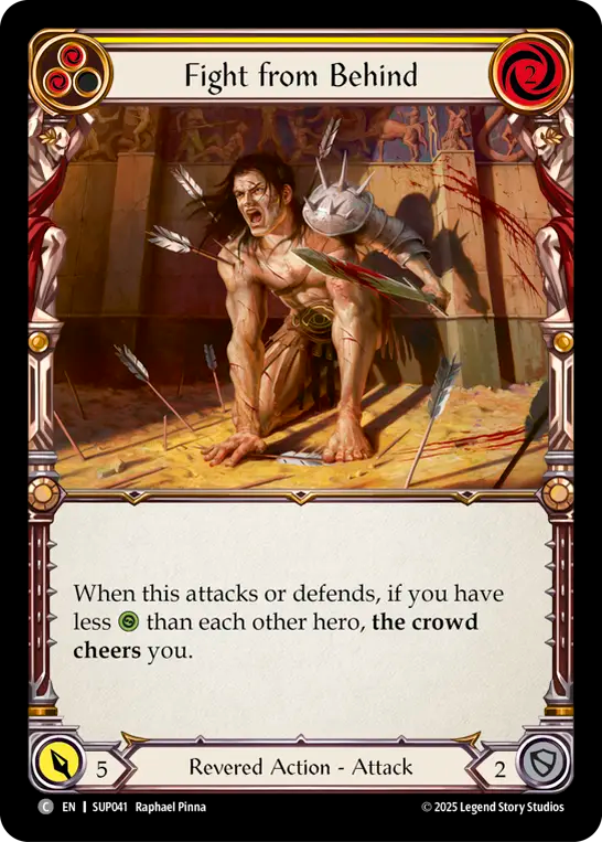 Fight from Behind (Yellow) - Flesh and Blood TCG - MoxLand