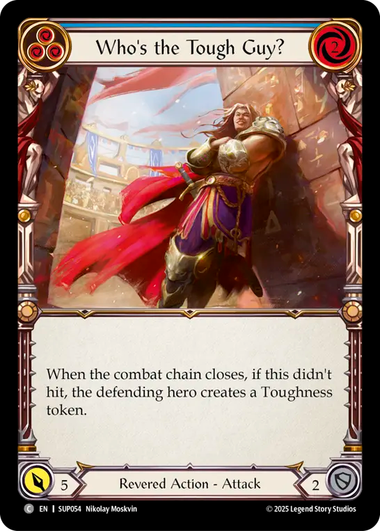 Who's the Tough Guy? (Blue) - Flesh and Blood TCG - MoxLand