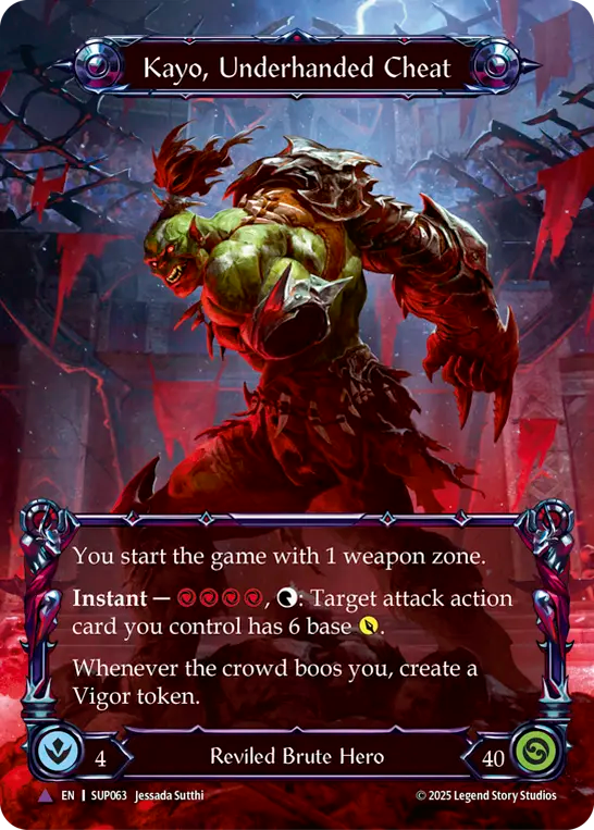 Kayo, Underhanded Cheat - Flesh and Blood TCG - MoxLand