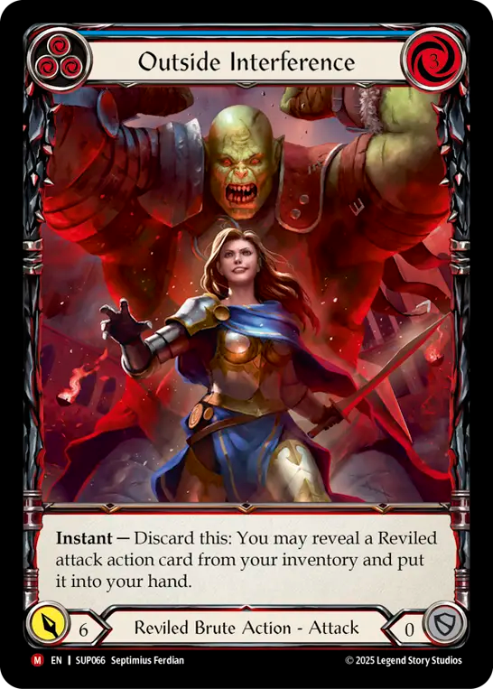 Outside Interference (Blue) - Flesh and Blood TCG - MoxLand
