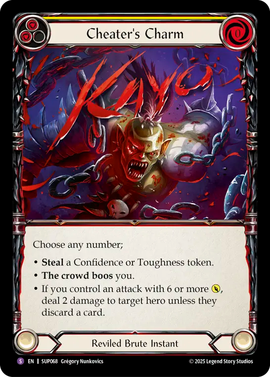 Cheater's Charm (Yellow) - Flesh and Blood TCG - MoxLand