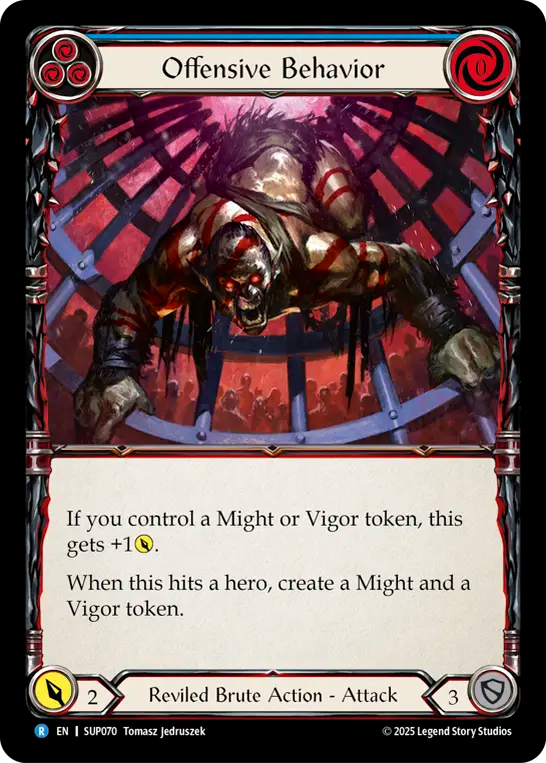 Offensive Behavior (Blue) - Flesh and Blood TCG - MoxLand