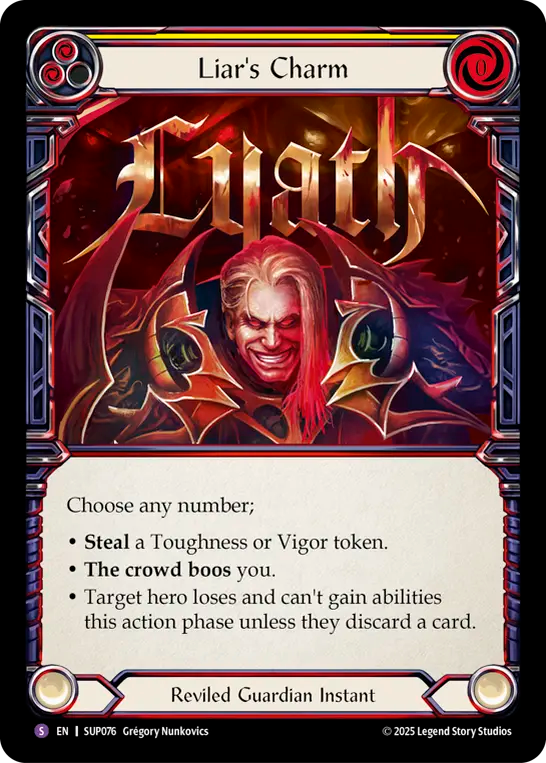 Liar's Charm (Yellow) - Flesh and Blood TCG - MoxLand