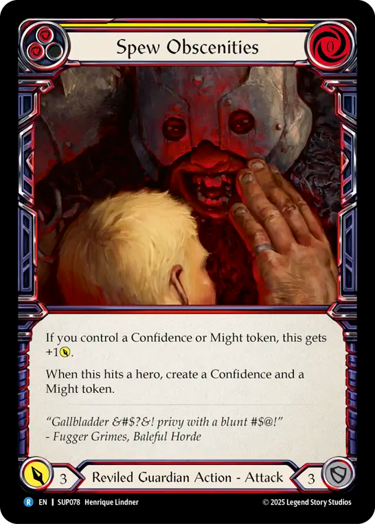 Spew Obscenities (Yellow) - Flesh and Blood TCG - MoxLand