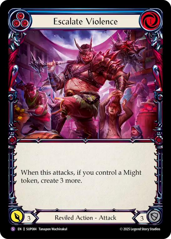 Escalate Violence (Blue) - Flesh and Blood TCG - MoxLand