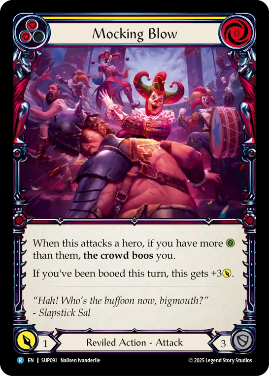 Mocking Blow (Yellow) - Flesh and Blood TCG - MoxLand