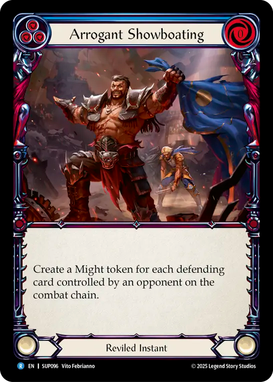 Arrogant Showboating (Blue) - Flesh and Blood TCG - MoxLand