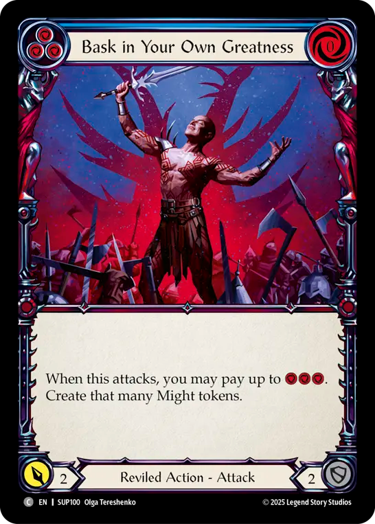 Bask in Your Own Greatness (Blue) - Flesh and Blood TCG - MoxLand