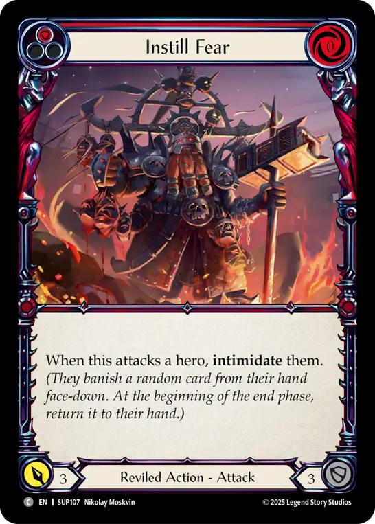 Instill Fear (Red) - Flesh and Blood TCG - MoxLand