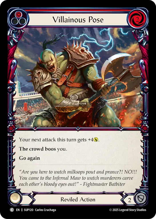 Villainous Pose (Red) - Flesh and Blood TCG - MoxLand