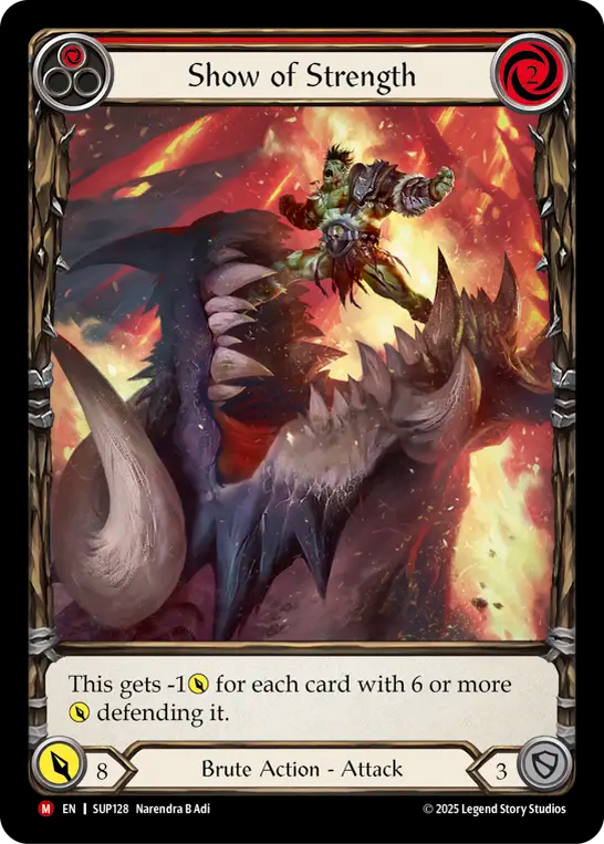 Show of Strength (Red) - Flesh and Blood TCG - MoxLand
