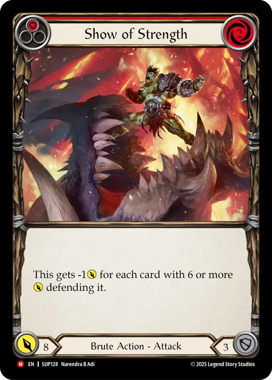 Show of Strength (Red) - Flesh and Blood TCG - MoxLand