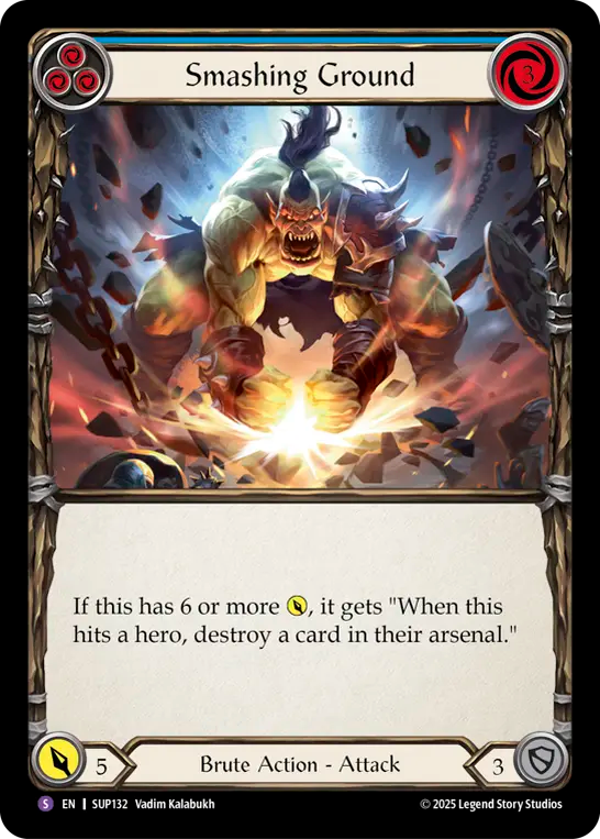 Smashing Ground (Blue) - Flesh and Blood TCG - MoxLand