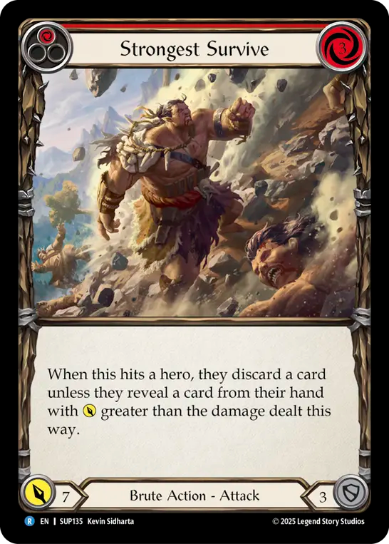 Strongest Survive (Red) - Flesh and Blood TCG - MoxLand