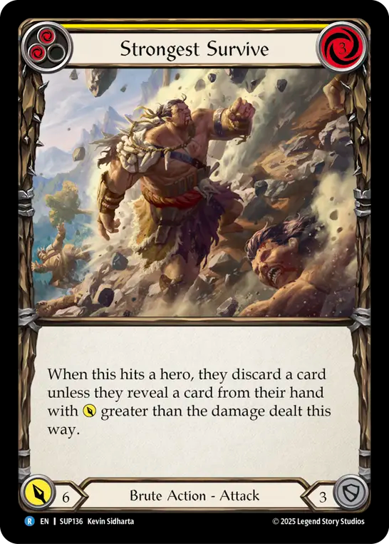 Strongest Survive (Yellow) - Flesh and Blood TCG - MoxLand