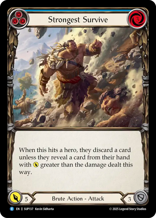 Strongest Survive (Blue) - Flesh and Blood TCG - MoxLand
