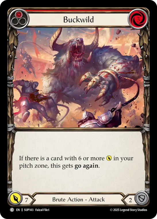 Buckwild (Red) - Flesh and Blood TCG - MoxLand