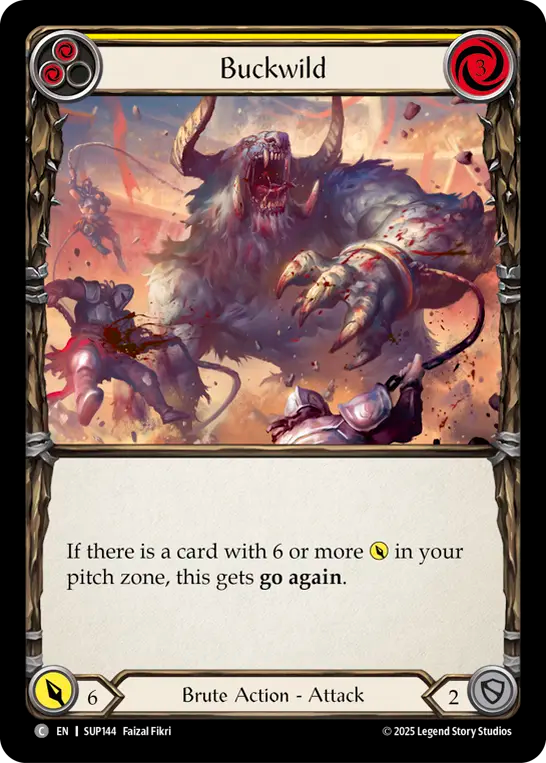 Buckwild (Yellow) - Flesh and Blood TCG - MoxLand