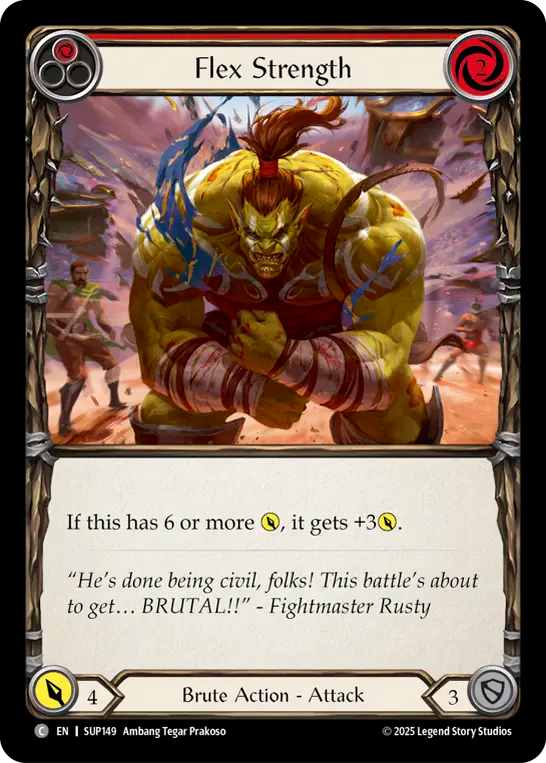 Flex Strength (Red) - Flesh and Blood TCG - MoxLand
