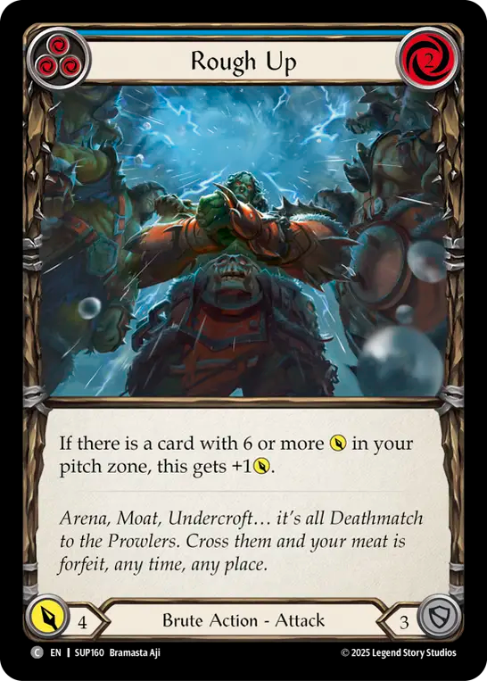 Rough Up (Blue) - Flesh and Blood TCG - MoxLand