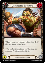 Unexpected Backhand (Red) - Flesh and Blood TCG - MoxLand