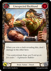 Unexpected Backhand (Blue) - Flesh and Blood TCG - MoxLand