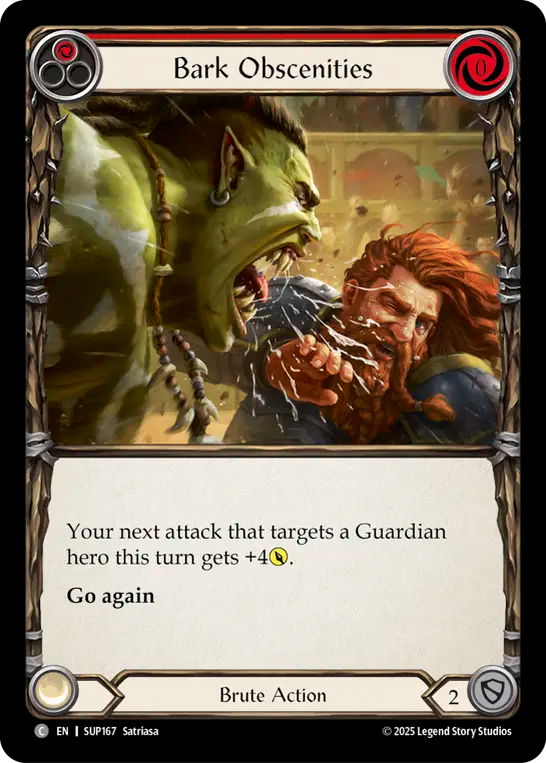 Bark Obscenities (Red) - Flesh and Blood TCG - MoxLand