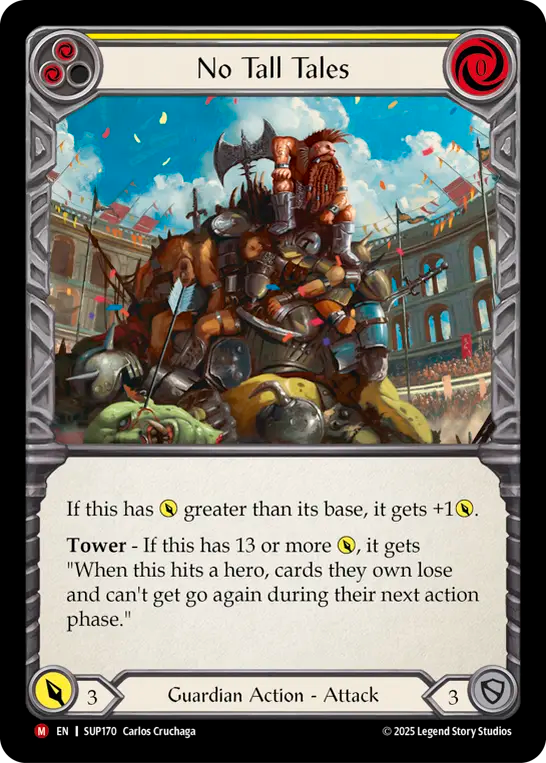 No Tall Tales (Yellow) - Flesh and Blood TCG - MoxLand