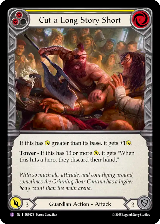 Cut a Long Story Short (Yellow) - Flesh and Blood TCG - MoxLand