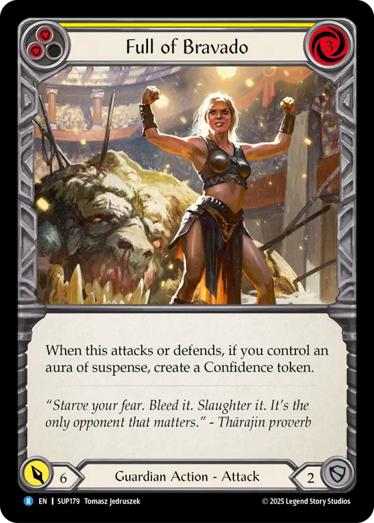 Full of Bravado (Yellow) - Flesh and Blood TCG - MoxLand