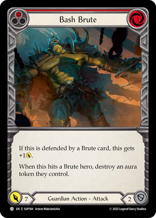Bash Brute (Red) - Flesh and Blood TCG - MoxLand