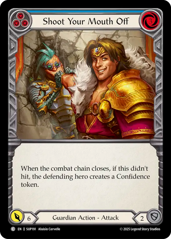 Shoot Your Mouth Off (Blue) - Flesh and Blood TCG - MoxLand