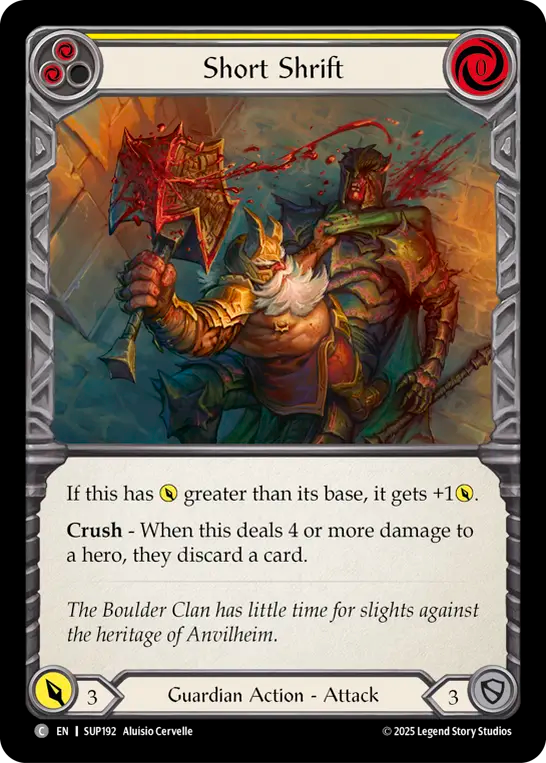 Short Shrift (Yellow) - Flesh and Blood TCG - MoxLand
