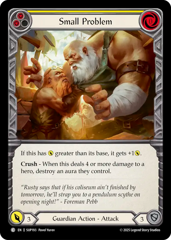 Small Problem (Yellow) - Flesh and Blood TCG - MoxLand