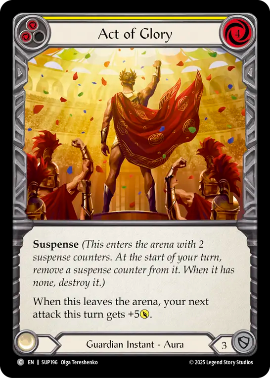 Act of Glory (Yellow) - Flesh and Blood TCG - MoxLand