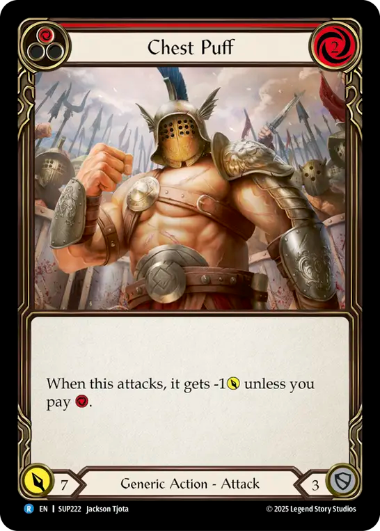 Chest Puff (Red) - Flesh and Blood TCG - MoxLand