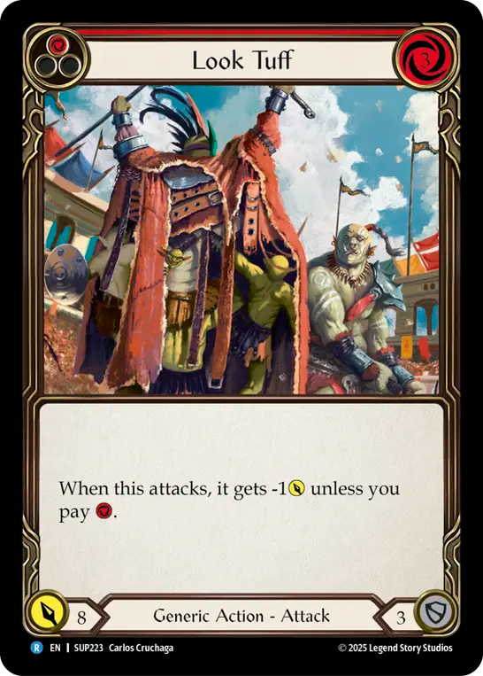 Look Tuff (Red) - Flesh and Blood TCG - MoxLand