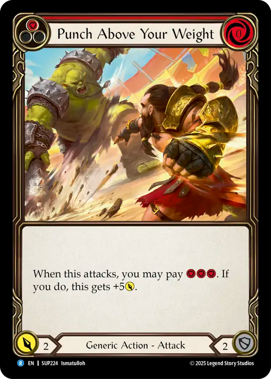 Punch Above Your Weight (Red) - Flesh and Blood TCG - MoxLand