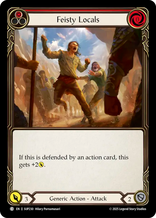 Feisty Locals (Red) - Flesh and Blood TCG - MoxLand