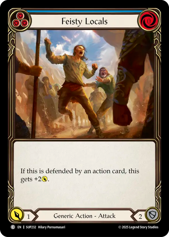 Feisty Locals (Blue) - Flesh and Blood TCG - MoxLand